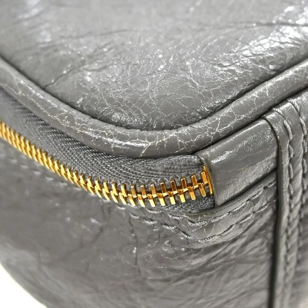 Balenciaga Blanket Square Bag Leather Gray Leather Handbag - Picture 4 of 10